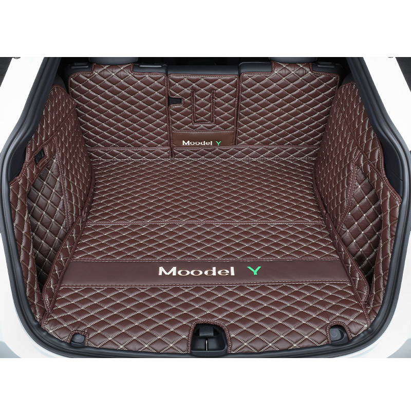 Tesla Model Y Trunk Mats – Waterproof, Soundproof, Stain-Resistant-TESGOD