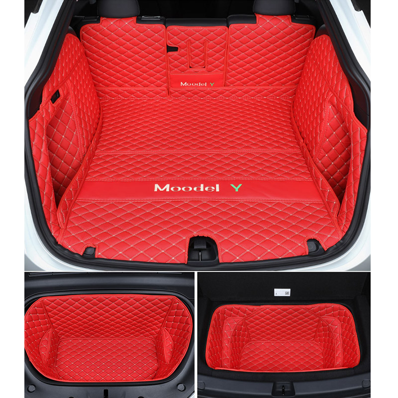Tesla Model Y Trunk Mats – Waterproof, Soundproof, Stain-Resistant-TESGOD