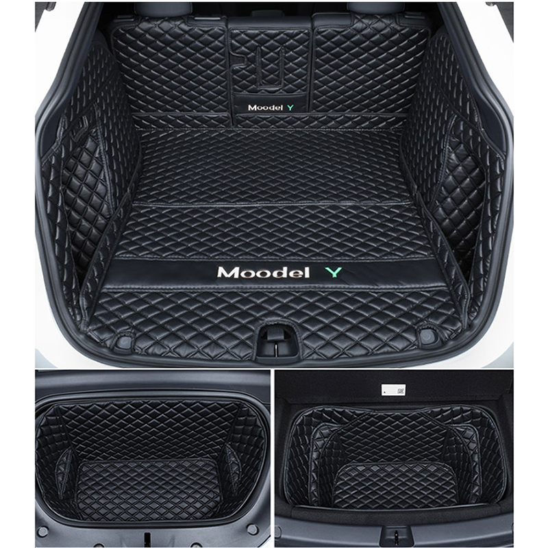 Tesla Model Y Trunk Mats – Waterproof, Soundproof, Stain-Resistant-TESGOD