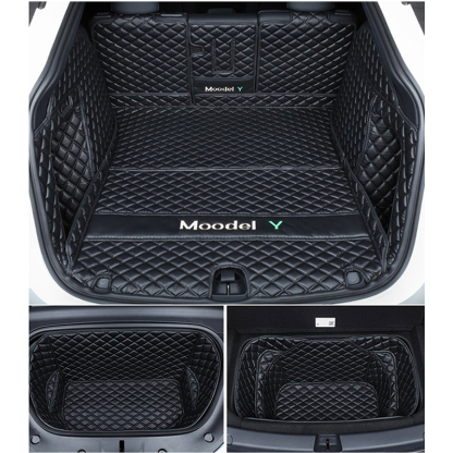 Tesla Model Y Trunk Mats – Waterproof, Soundproof, Stain-Resistant-TESGOD