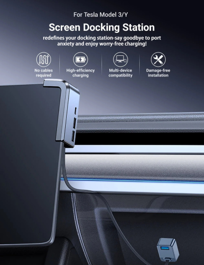 Screen Docking Station for Tesla Model 3/Y（2020-2024）-TESGOD