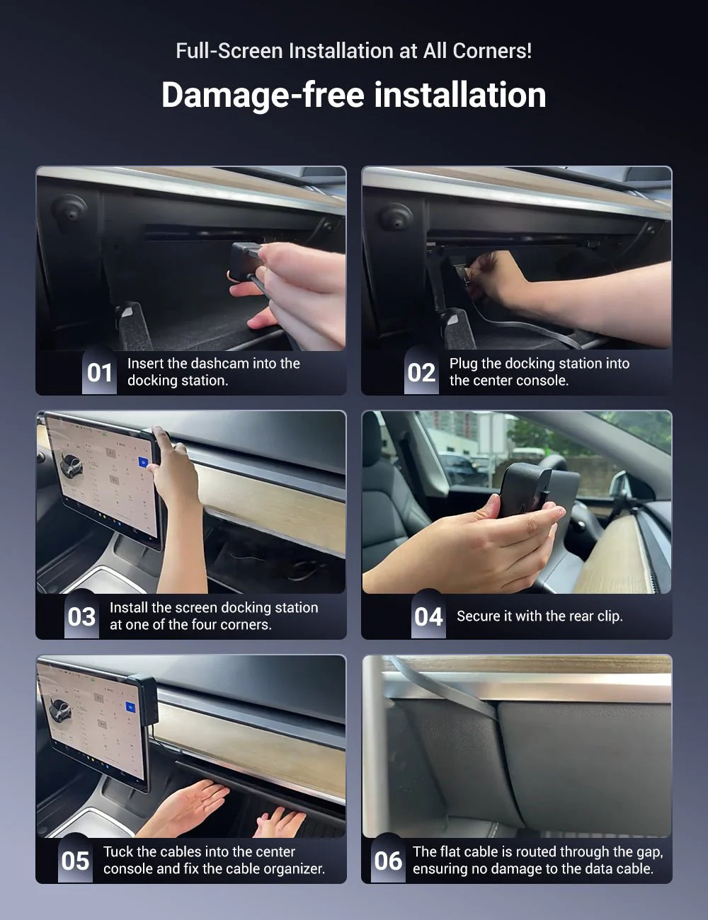 Screen Docking Station for Tesla Model 3/Y（2020-2024）-TESGOD