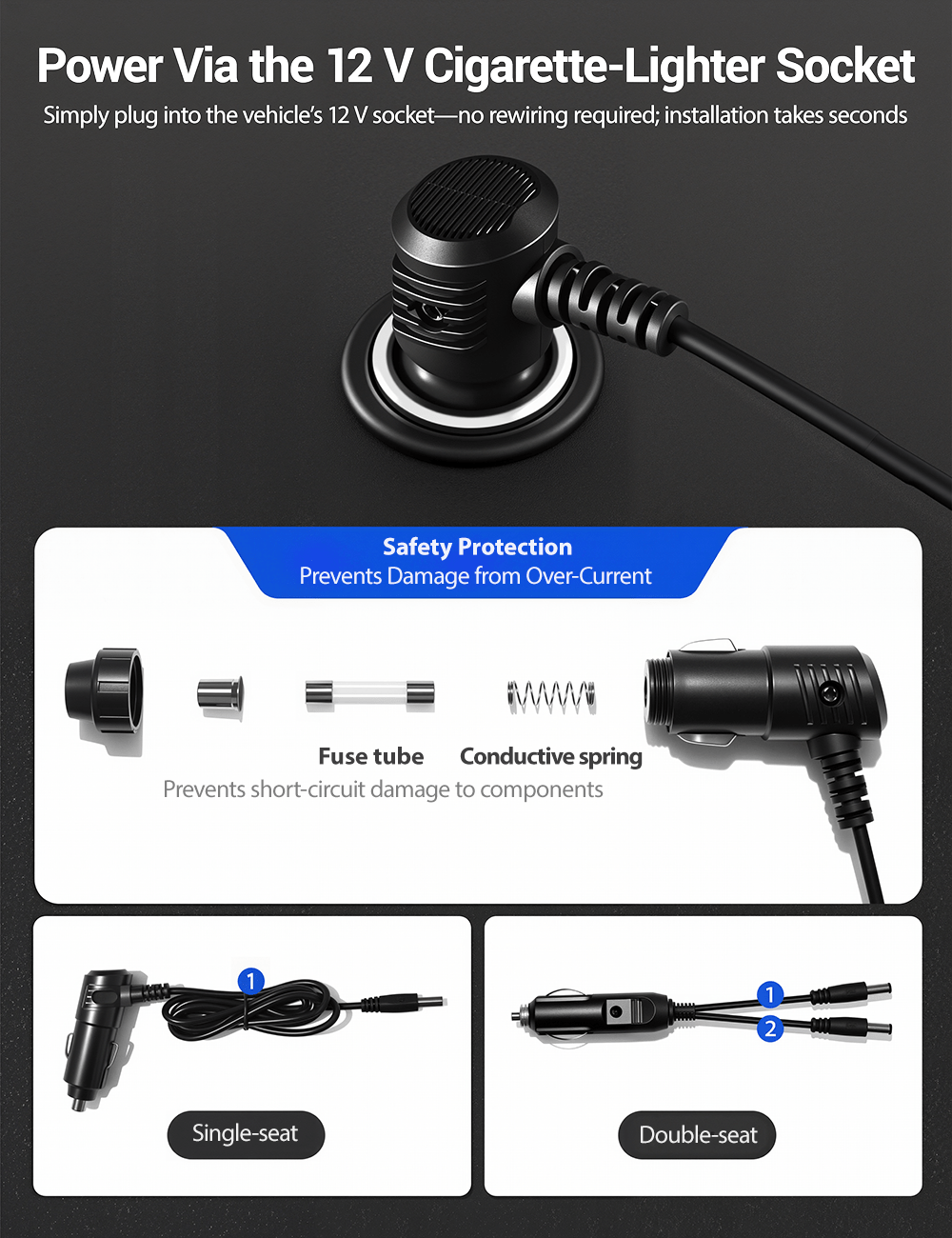 Seat Ventilation Seat Covers for Model 3 Highland & Model Y Juniper