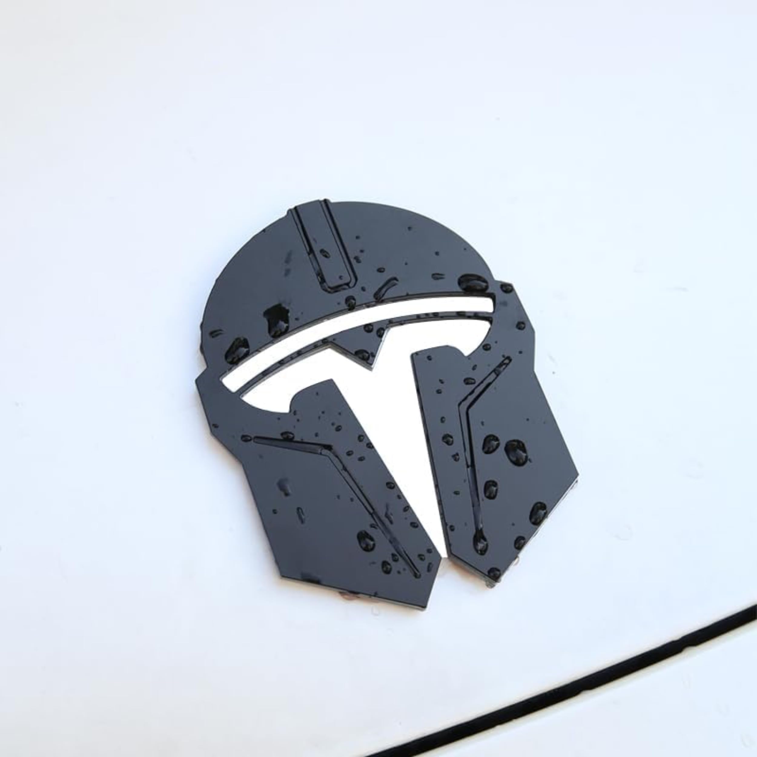 Tesla Model 3/Y Mandalorian Logo Decoration Sticker-TESGOD