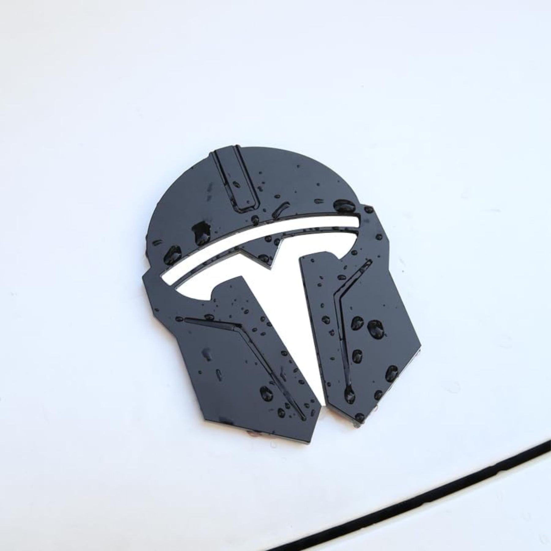 Tesla Model 3/Y Mandalorian Logo Decoration Sticker-TESGOD