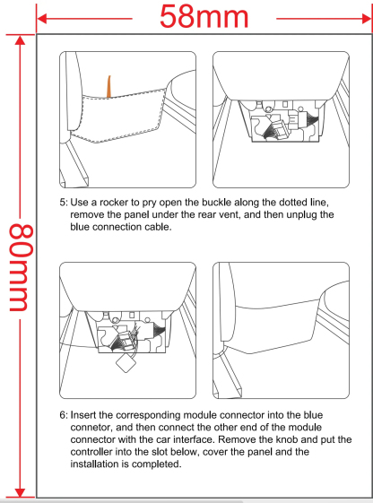 Smart Center Control Physical Buttons for Tesla Model 3/Y-TESGOD