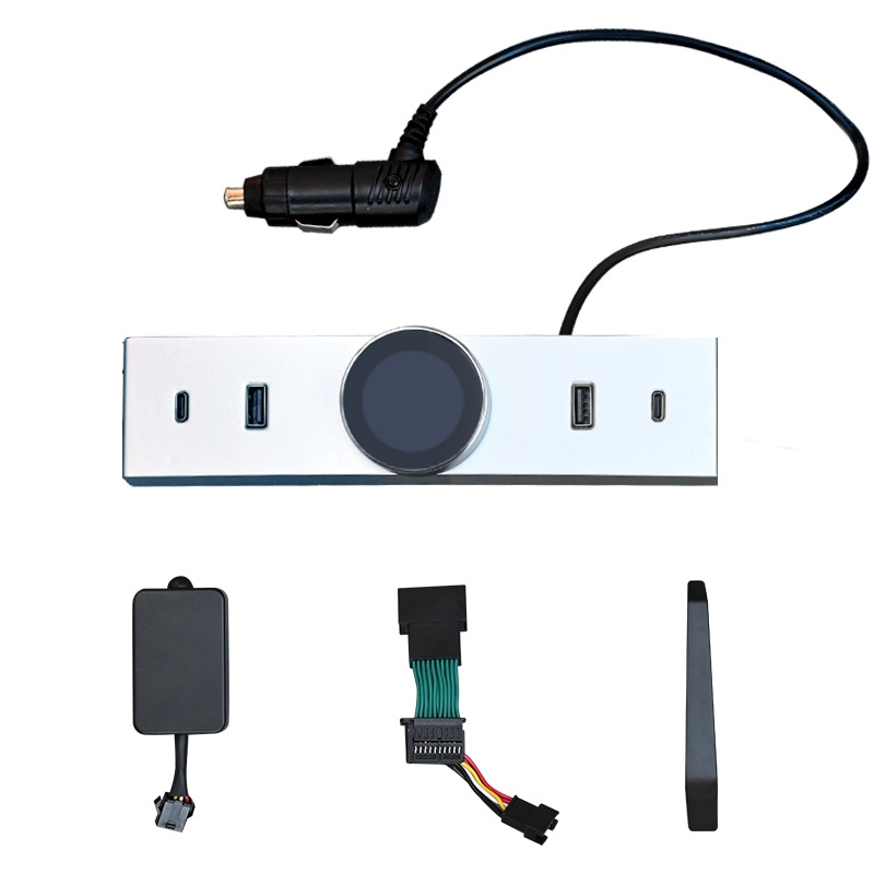 Smart Rotating Gear Shift Dock for Tesla Model 3 Highland - With Display and Quick Charge Ports-TESGOD