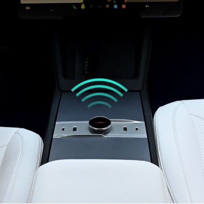 Smart Rotating Gear Shift Dock for Tesla Model 3 Highland - With Display and Quick Charge Ports-TESGOD