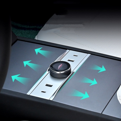 Smart Rotating Gear Shift Dock for Tesla Model 3 Highland - With Display and Quick Charge Ports-TESGOD