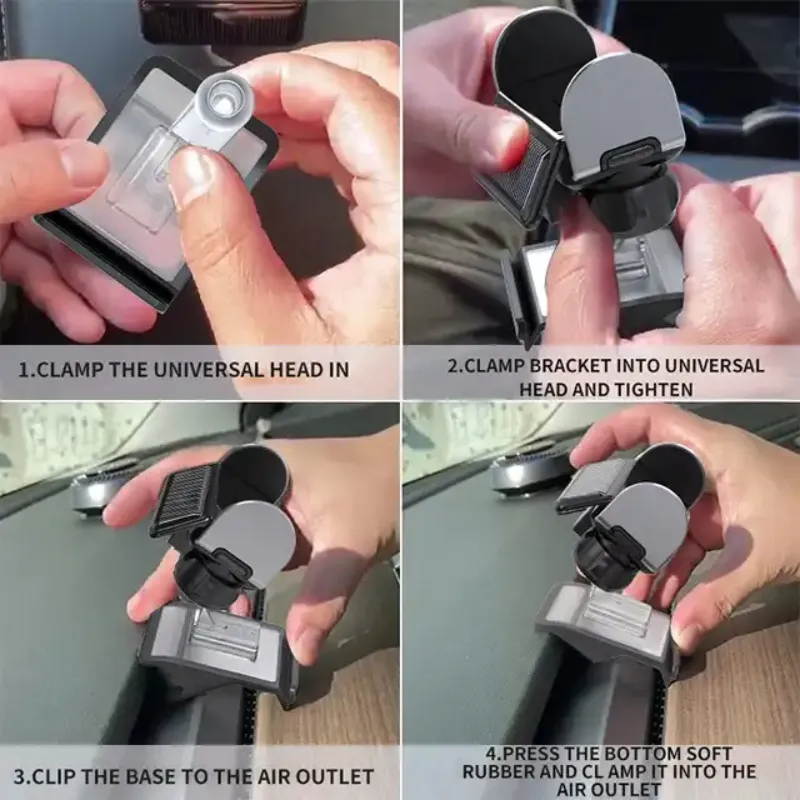 Solar Phone Holder for Model 3/Y-TESGOD