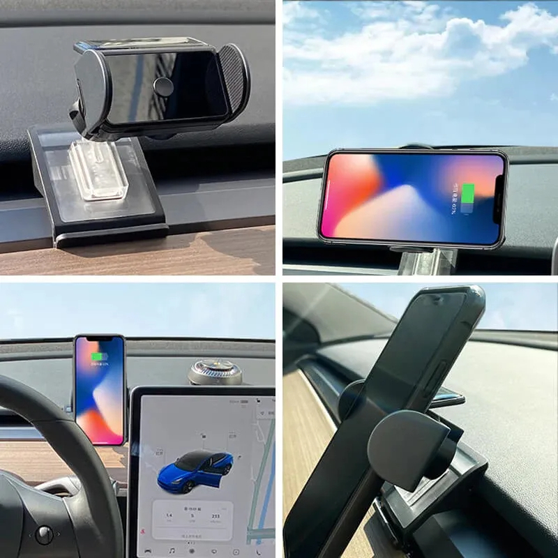Solar Phone Holder for Model 3/Y-TESGOD