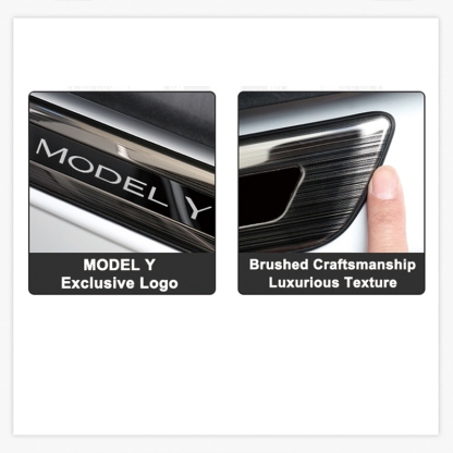 Stainless Steel Threshold Protection Strip for Tesla Model 3/Y-TESGOD