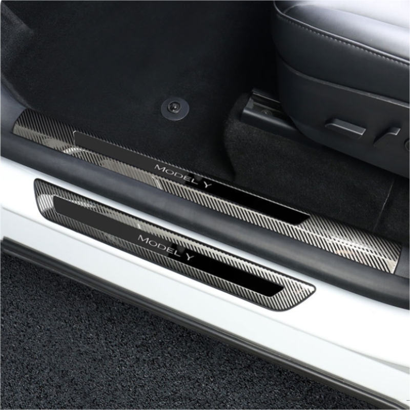 Stainless Steel Threshold Protection Strip for Tesla Model 3/Y-TESGOD