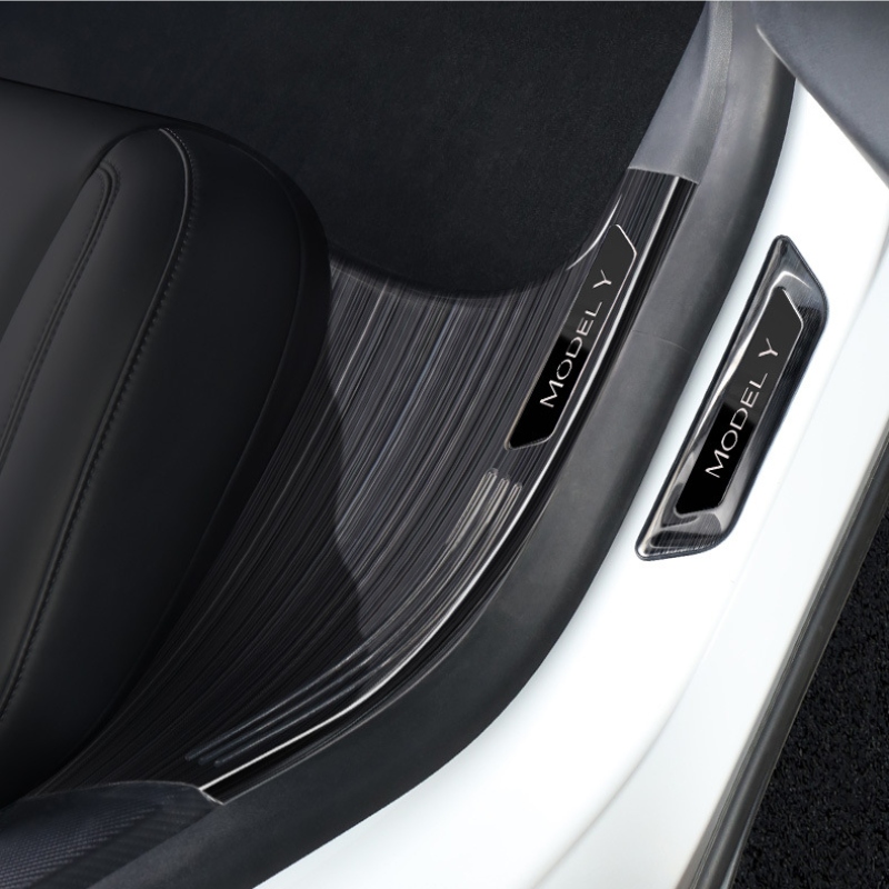 Stainless Steel Threshold Protection Strip for Tesla Model 3/Y-TESGOD