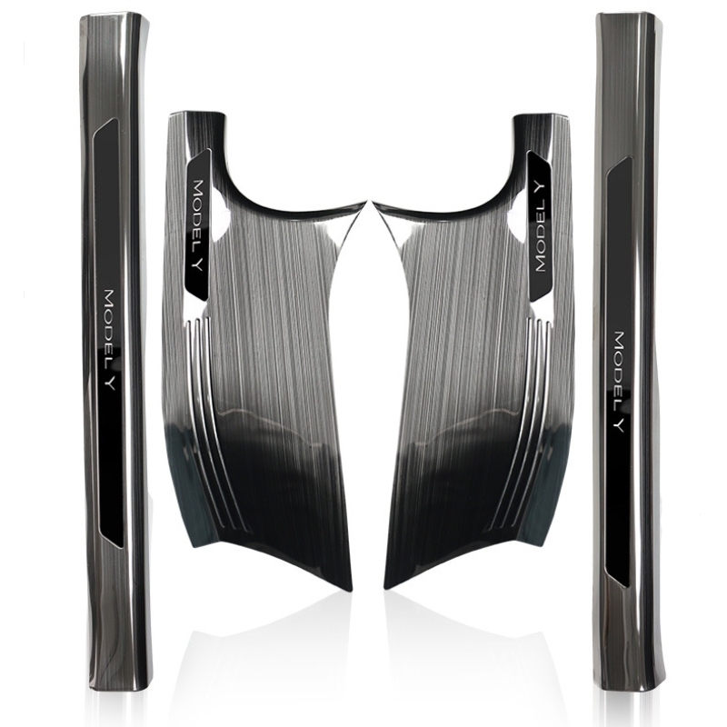 Stainless Steel Threshold Protection Strip for Tesla Model 3/Y-TESGOD