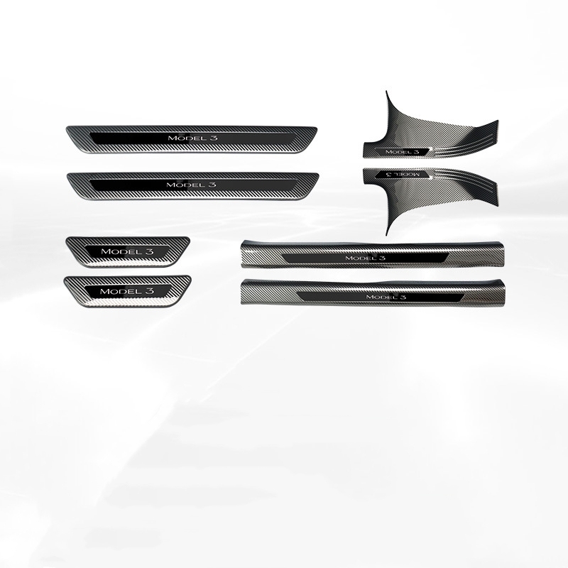 Stainless Steel Threshold Protection Strip for Tesla Model 3/Y-TESGOD