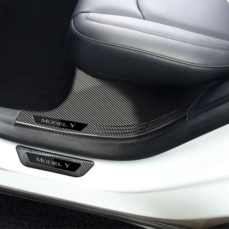 Stainless Steel Threshold Protection Strip for Tesla Model 3/Y-TESGOD