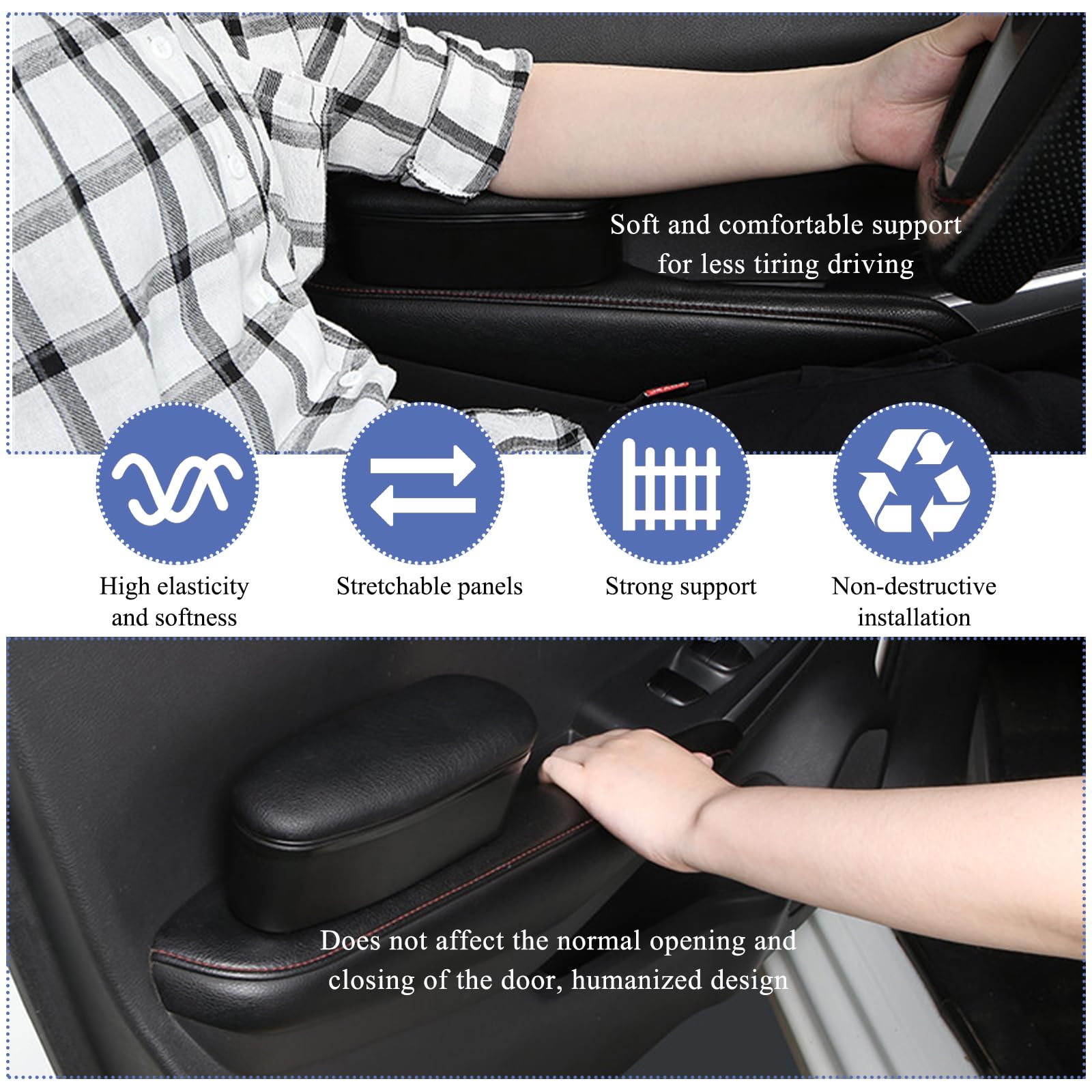 Driver's armrest pad for Tesla Model S/3/X/Y-TESGOD