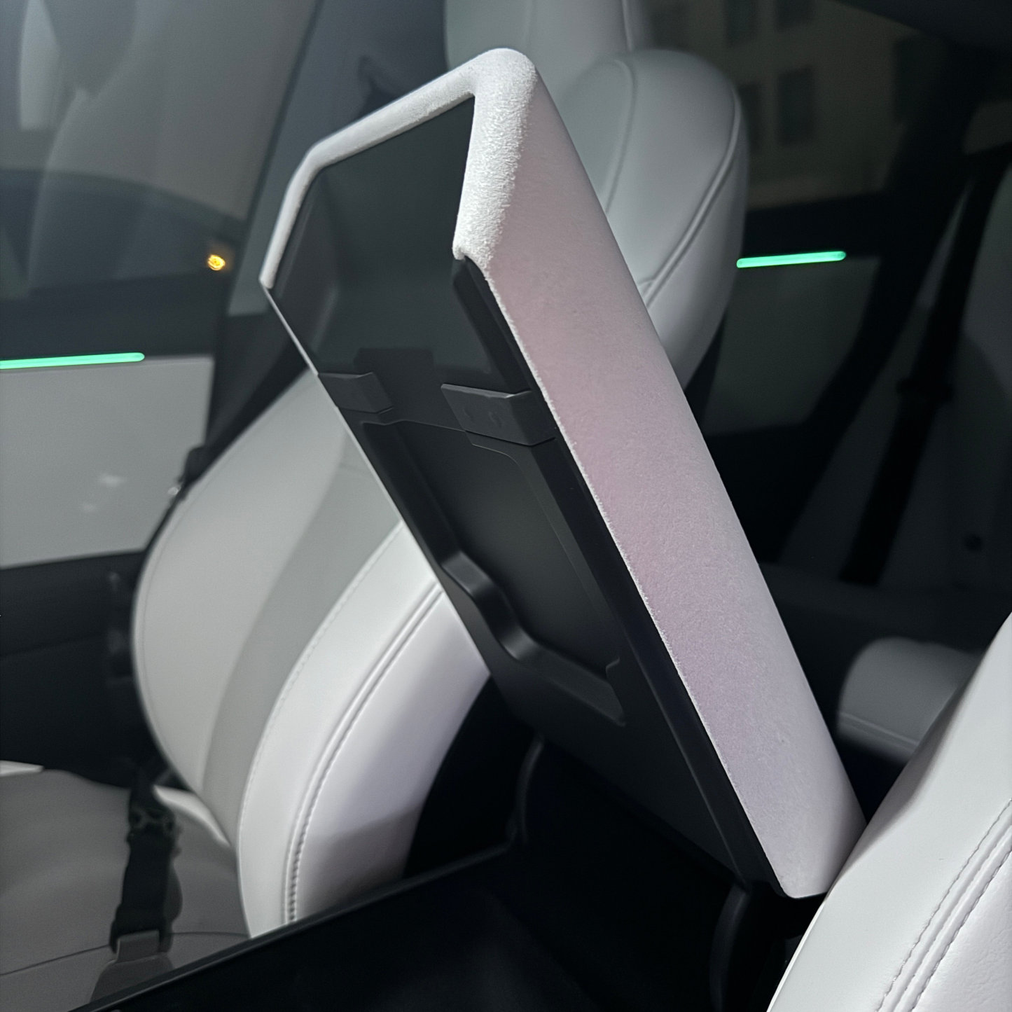 Suede Armrest Cover Compatible with Tesla Model 3/Y (All Years)