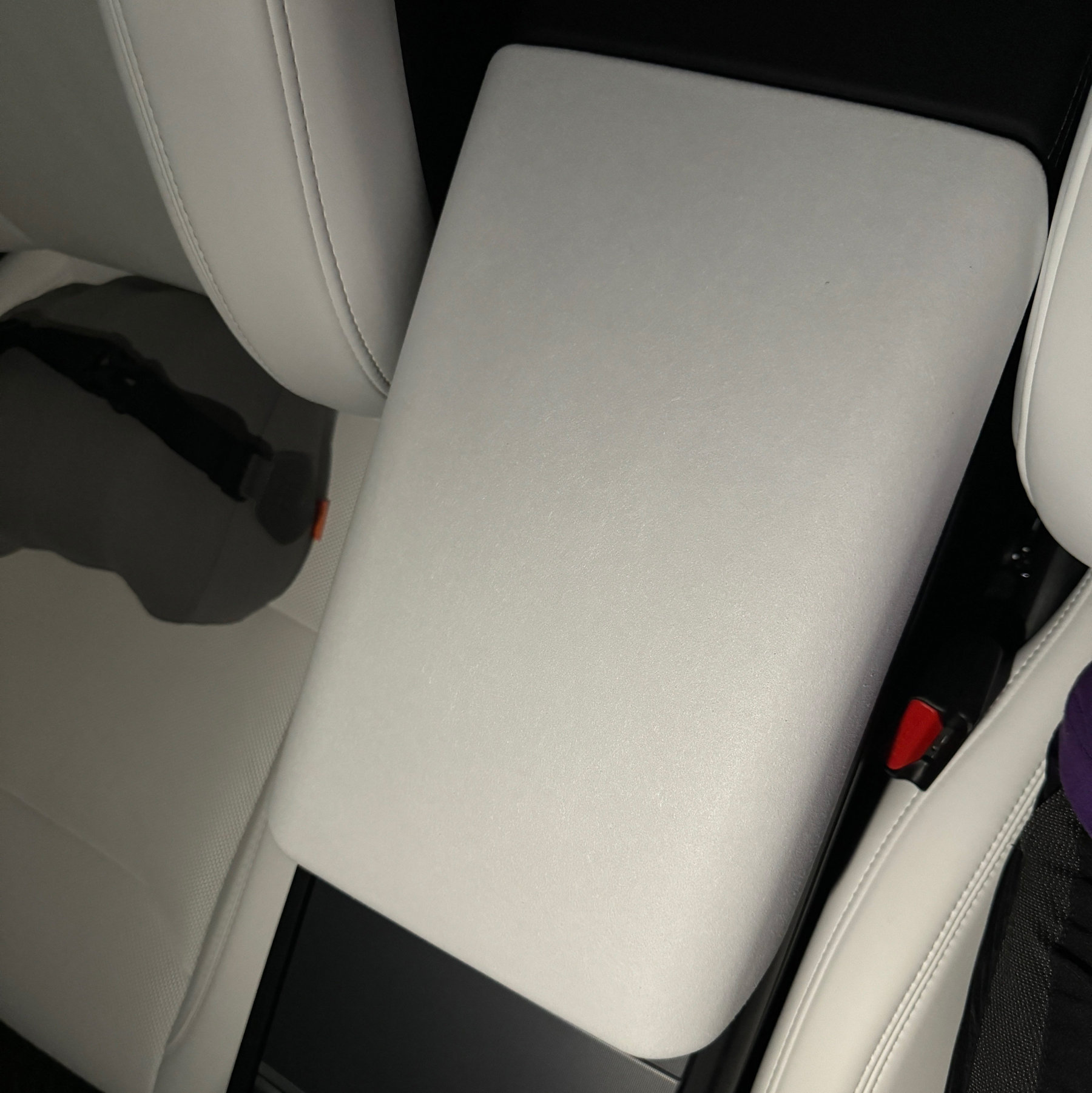 Suede Armrest Cover Compatible with Tesla Model 3/Y (All Years)