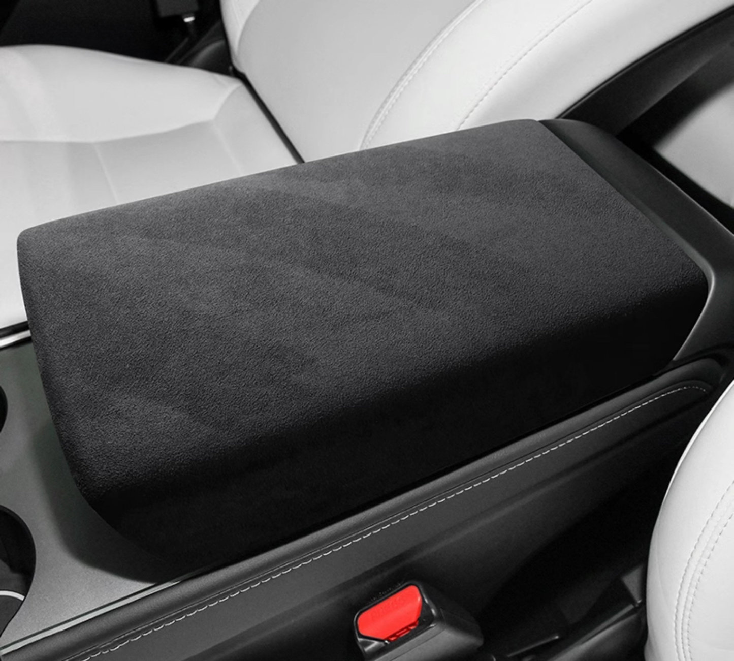 Suede Armrest Cover Compatible with Tesla Model 3/Y (All Years)