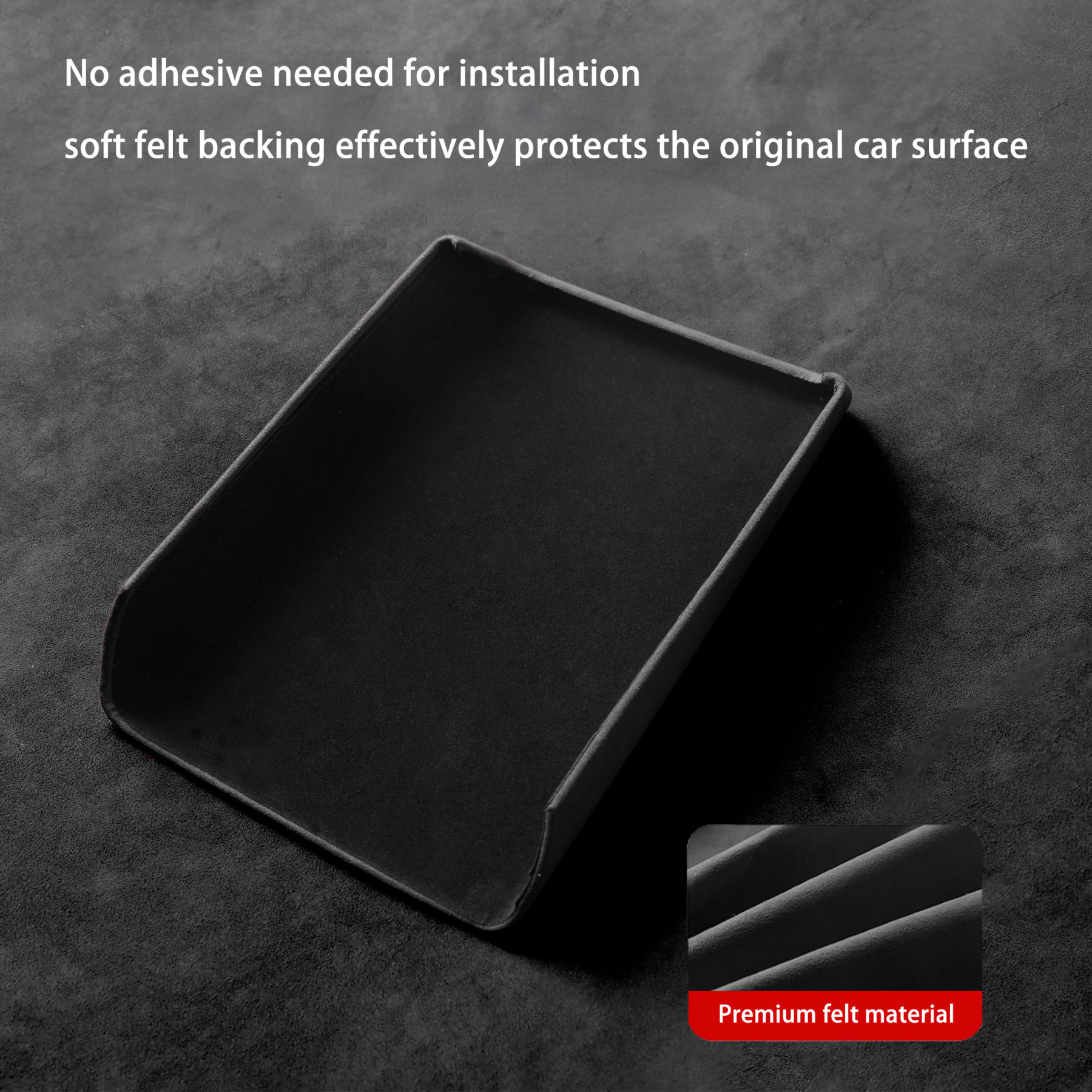 Suede Armrest Cover Compatible with Tesla Model 3/Y (All Years)