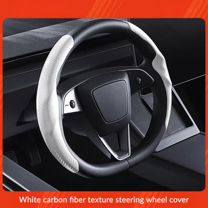 Suede Sport Steering Wheel Cover for Tesla Model 3 Highland / Y Juniper