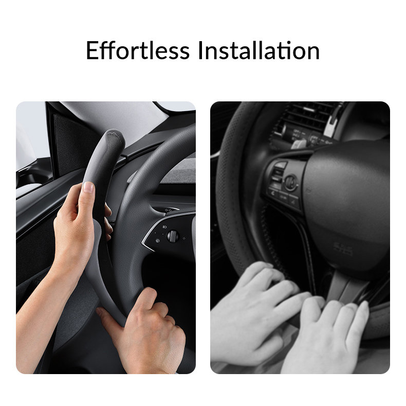 Suede Sport Steering Wheel Cover for Tesla Model 3 Highland / Y Juniper