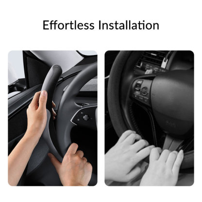 Suede Sport Steering Wheel Cover for Tesla Model 3 Highland / Y Juniper