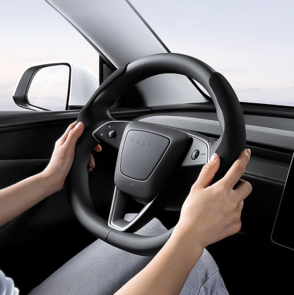 Suede Sport Steering Wheel Cover for Tesla Model 3 Highland / Y Juniper