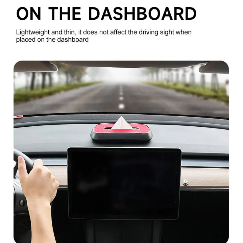 Suede Tesla Model S/3/X/Y Tissue Box-TESGOD