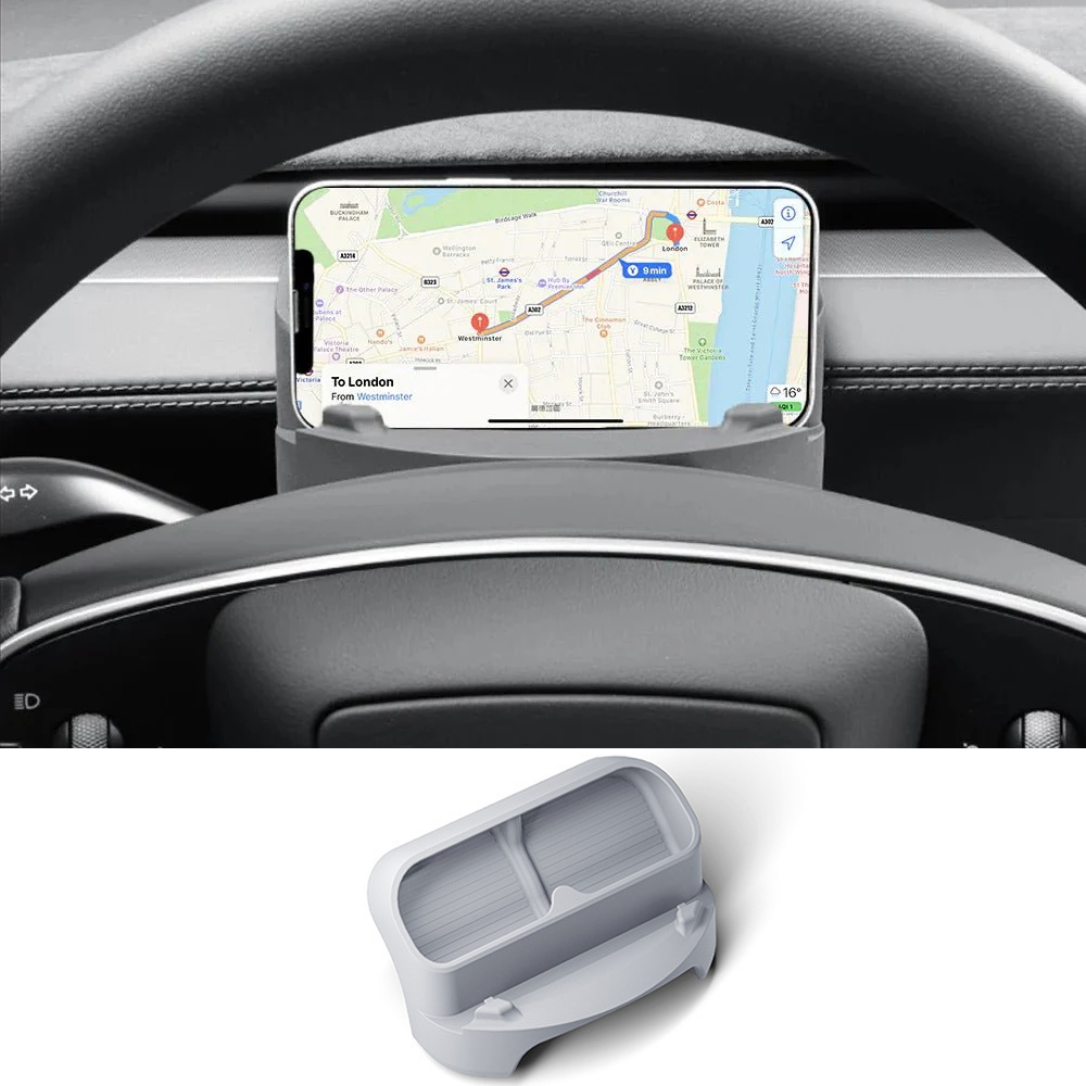 Sunglasses & Phone Holder Organizer for Tesla Model Y Juniper