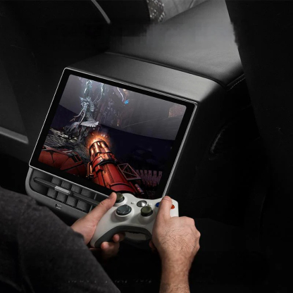 8.66-Inch Android Rear Entertainment Screen for Tesla Model 3/Y – HD Display, Rear Comfort Controls & Built-In Air Purifier-TESGOD