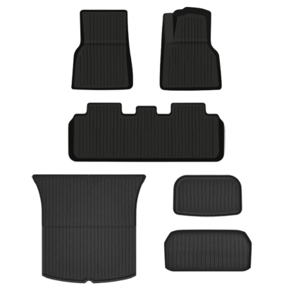 TPE All-Weather Floor Mats for Tesla Model Y (2020-2024) / Model 3 (2021-2024)-TESGOD