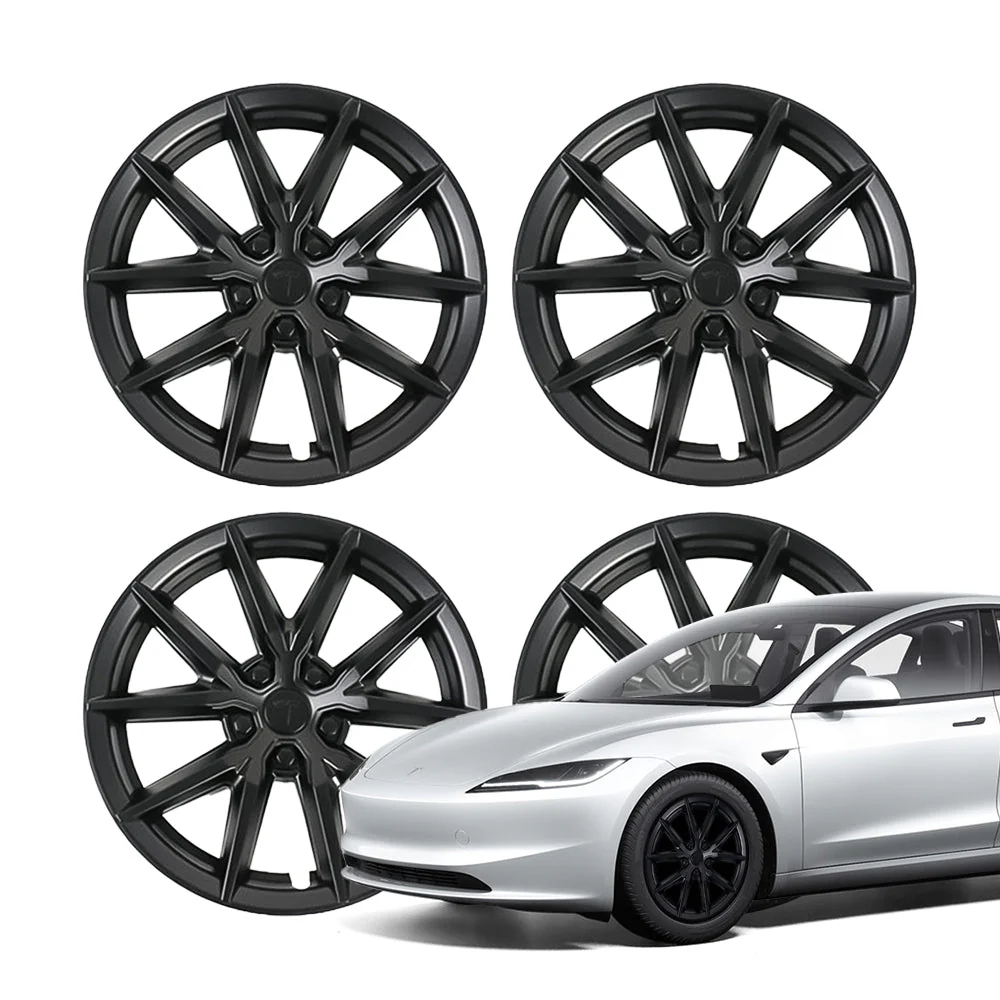 18″ 19″ Wheel Covers For Tesla Model 3/Y (4PCS) – Full Rim Coverage, Easy Snap-On Installation-TESGOD
