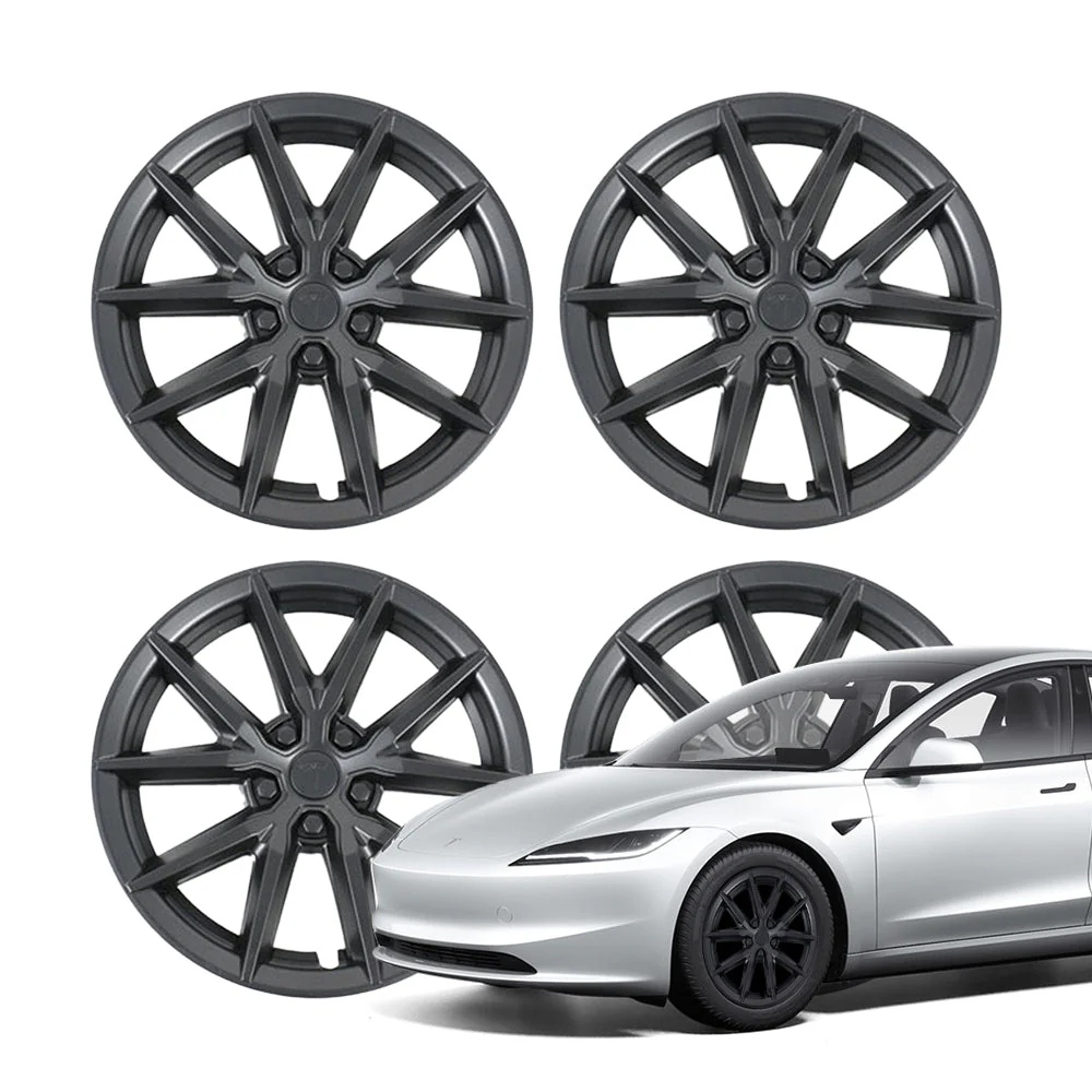 18″ 19″ Wheel Covers For Tesla Model 3/Y (4PCS) – Full Rim Coverage, Easy Snap-On Installation-TESGOD