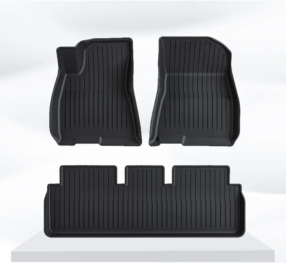 Eco-Friendly TPE All-Weather Foot Mats for Tesla Model 3-TESGOD