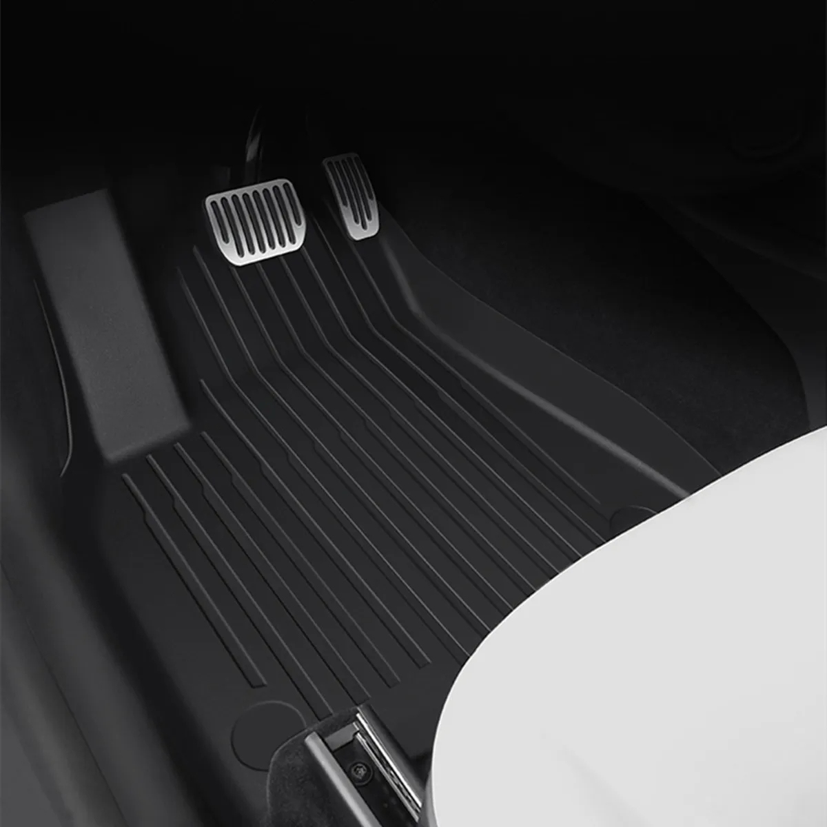 Eco-Friendly TPE All-Weather Foot Mats for Tesla Model 3-TESGOD