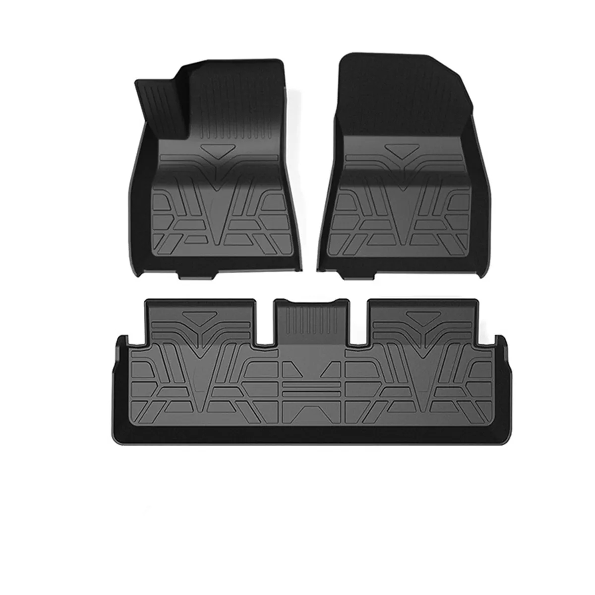 Premium TPE All-Weather Floor Mats for Tesla Model 3（2021-2023）-TESGOD