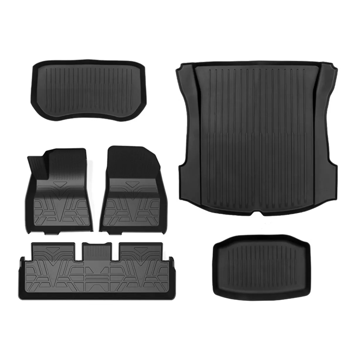 Premium TPE All-Weather Floor Mats for Tesla Model 3（2021-2023）-TESGOD