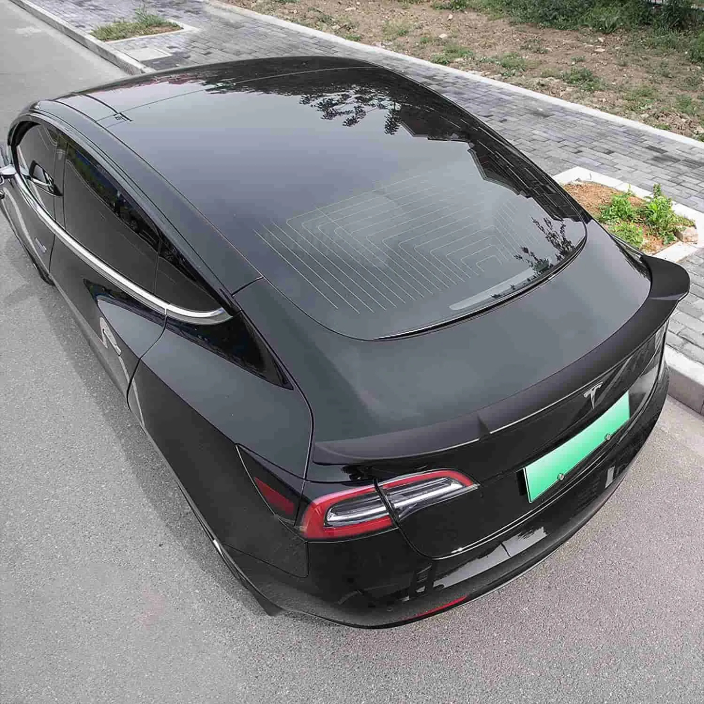 Tesla Carbon Fiber Spoiler Model 3 ABS Plastic-TESGOD