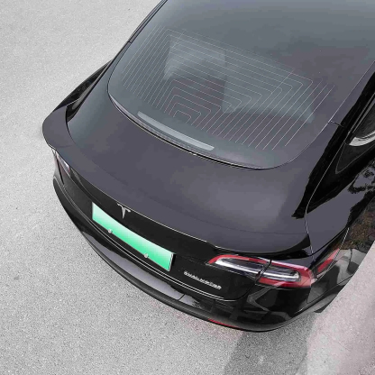 Tesla Carbon Fiber Spoiler Model 3 ABS Plastic-TESGOD