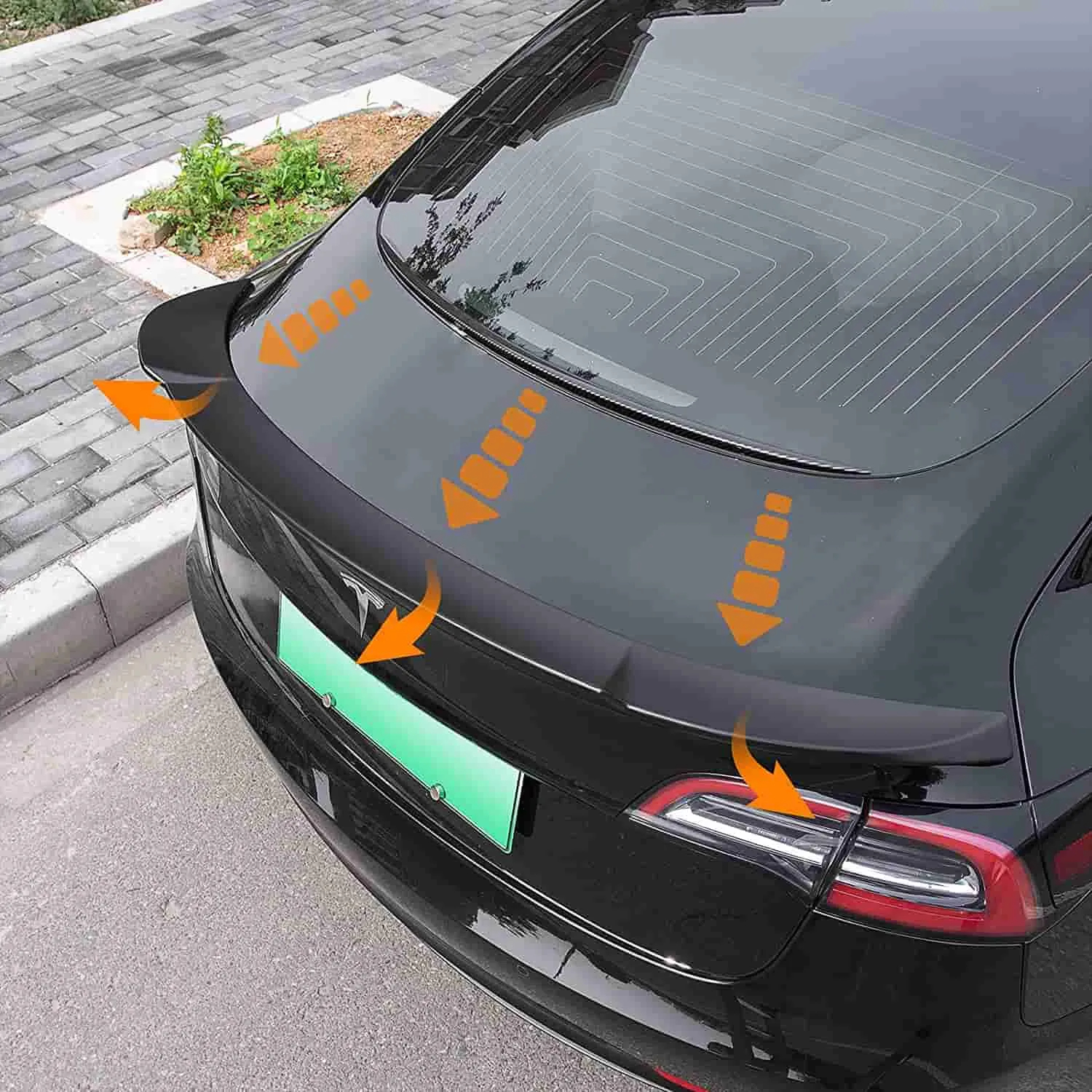 Tesla Carbon Fiber Spoiler Model 3 ABS Plastic-TESGOD