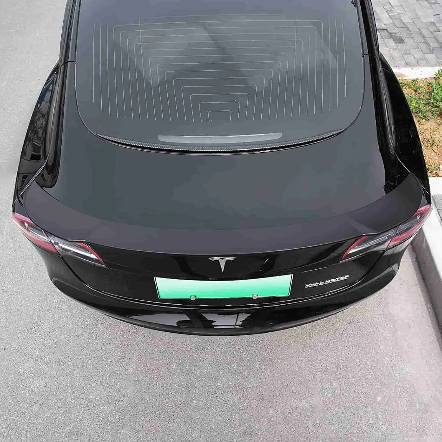 Tesla Carbon Fiber Spoiler Model 3 ABS Plastic-TESGOD