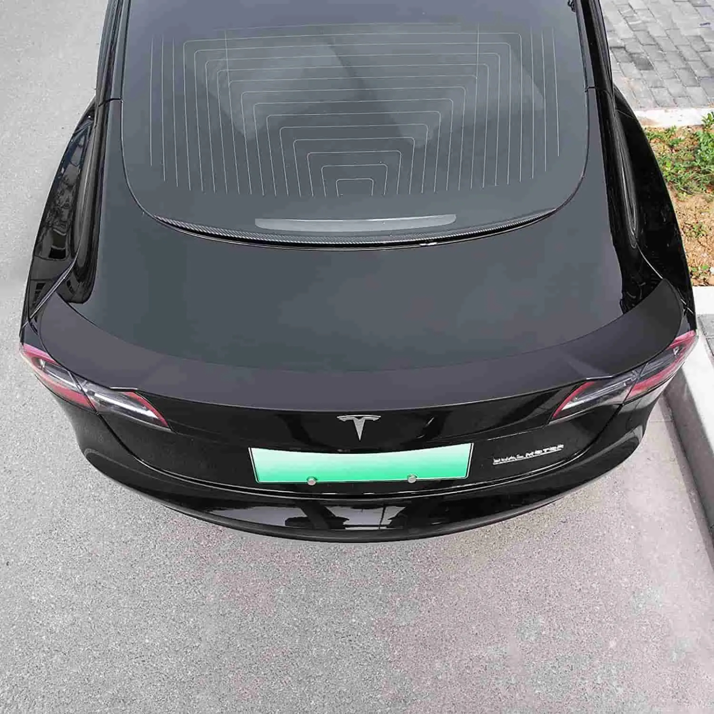 Tesla Carbon Fiber Spoiler Model 3 ABS Plastic-TESGOD