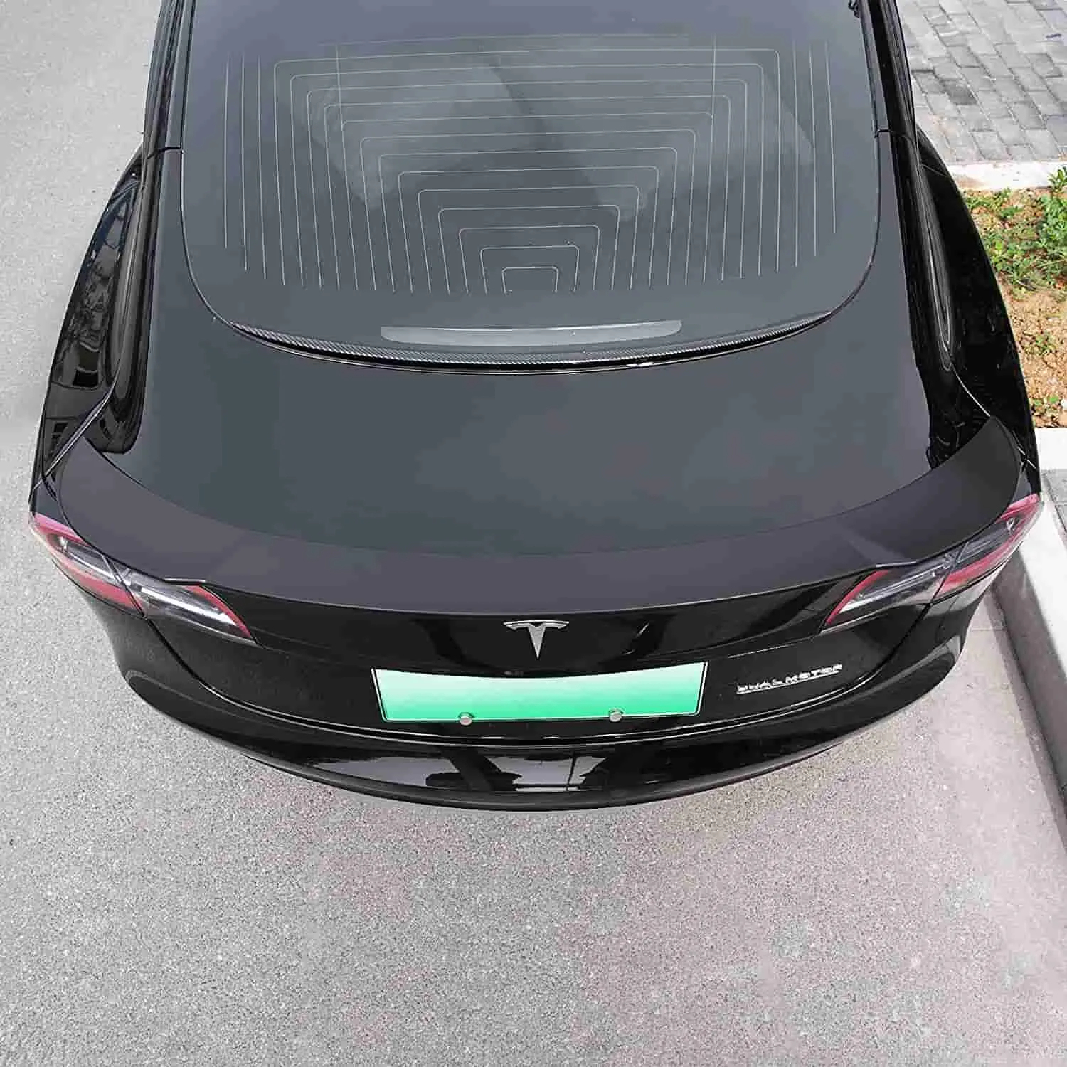 Tesla Carbon Fiber Spoiler Model 3 ABS Plastic-TESGOD