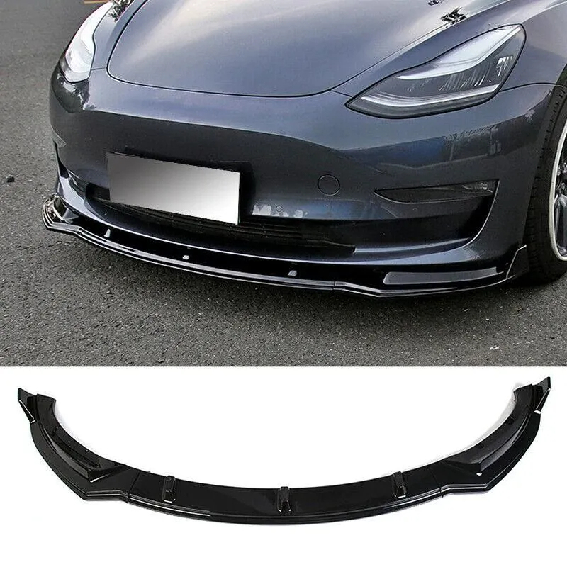 Tesla Model 3/Y Front Lip ABS Painted Spoiler (2019-2024)-TESGOD