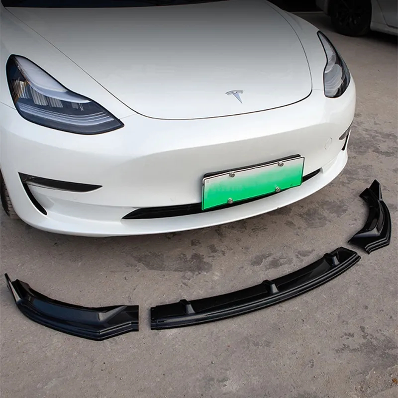Tesla Model 3/Y Front Lip ABS Painted Spoiler (2019-2024)-TESGOD