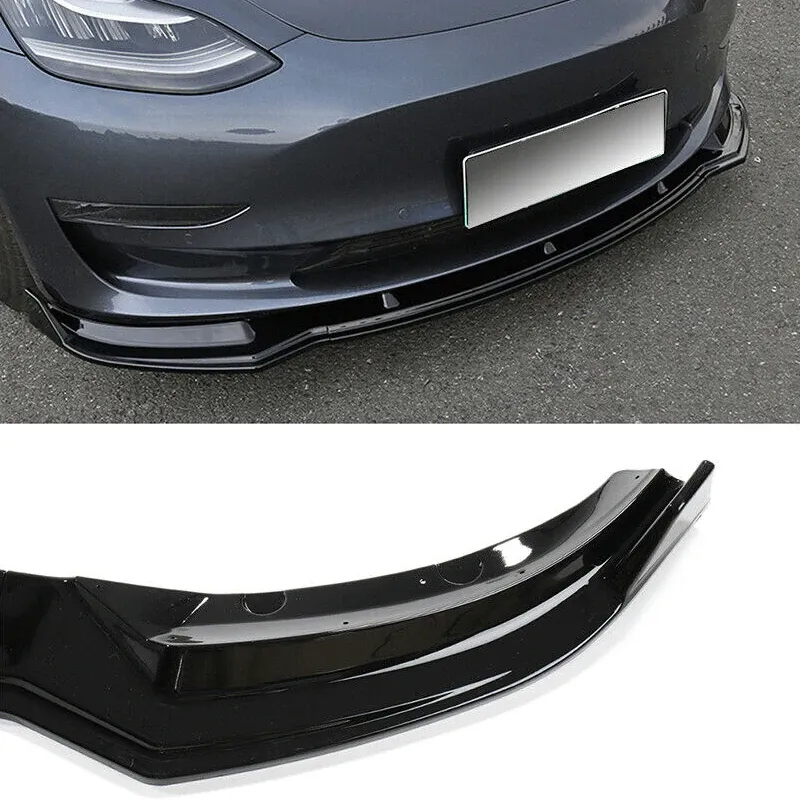 Tesla Model 3/Y Front Lip ABS Painted Spoiler (2019-2024)-TESGOD