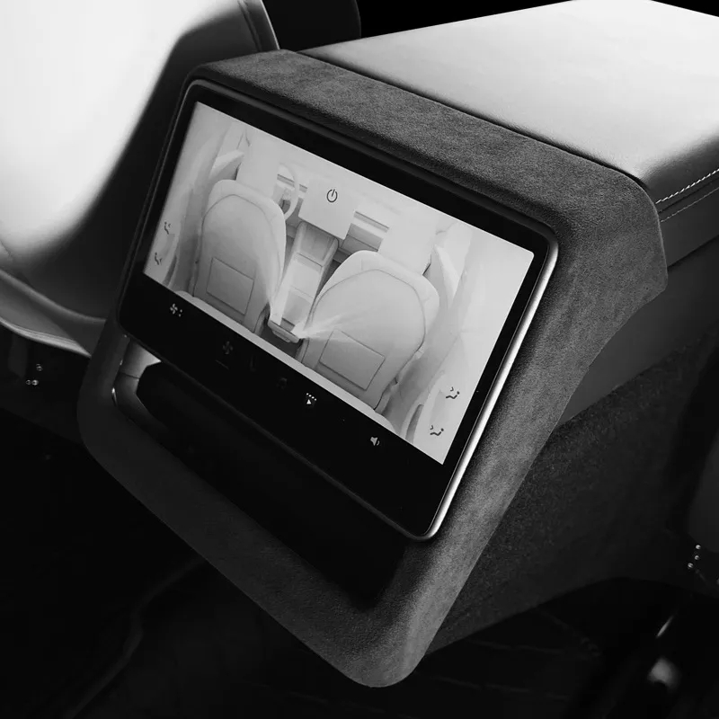 Alcantara Rear Display Frame Cover for Tesla Model 3 Highland（2023.11+）-TESGOD